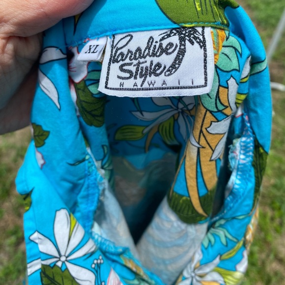 Paradise Styles Hawaii Button down Shirt Size XL - Picture 7 of 7